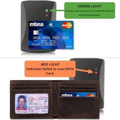 Genuine Leather Bifold Wallet for Men – RFID Blocking Slim Wallet DARK COFFEE