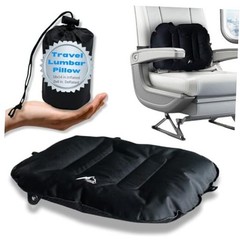 Lumbar Pillow – Inflatable Lumbar Pillow for Airplane Travel – Ideal Back