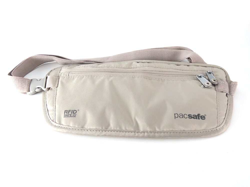 Pacsafe RFIDSafe 100 Blocking Security Waist Wallet Tan Model PE302