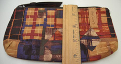 NWT Donna Sharp 3 Piece Rectangular Cosmetic Bags “Rustic Plaid” Multicolored
