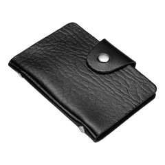 Credit Card Holder, 1 Pack Cards Protector with 12 Card Slots, Black