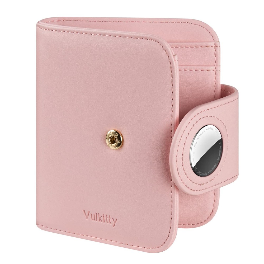 Vulkitty Womens Small Wallet for Air Tag RFID Blocking Vegan Leather Air Tag …