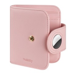 Vulkitty Womens Small Wallet for Air Tag RFID Blocking Vegan Leather Air Tag …