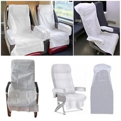 Pack Airplane Seat Covers Disposable Train Seat Cover with Armrest Sleeve 10
