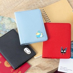 Studio Ghibli Spirited Away Passport Case Kaonashi Travel Black Japan