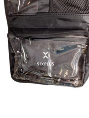 Sixplus Hanging Travel Toiletry Bag*Compartments*Clear Zipper Pouches*Black*NIP