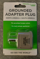 TravelSmart Grounded Adapter Plug for North & South America – Japan – Caribbean