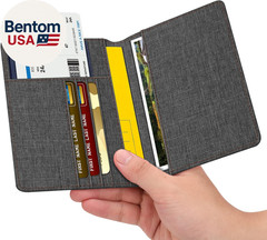 Passport Holder, Slim Travel Wallet RFID Blocking Card Case Cover Passport Cover
