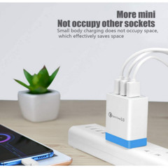 Bulk Lot QC3.0 Quick Wall Charger USB Power Adapter US Block For iPhone Android