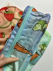 NEW! Baggu *LARGE* PACKING CUBE SET in “Carrots & Berries” Recyc. Nylon, Ltd. Ed