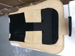 New OEM Cream Leather HT-125 Massage Chair Back Pad Cushion Human Touch 3600100