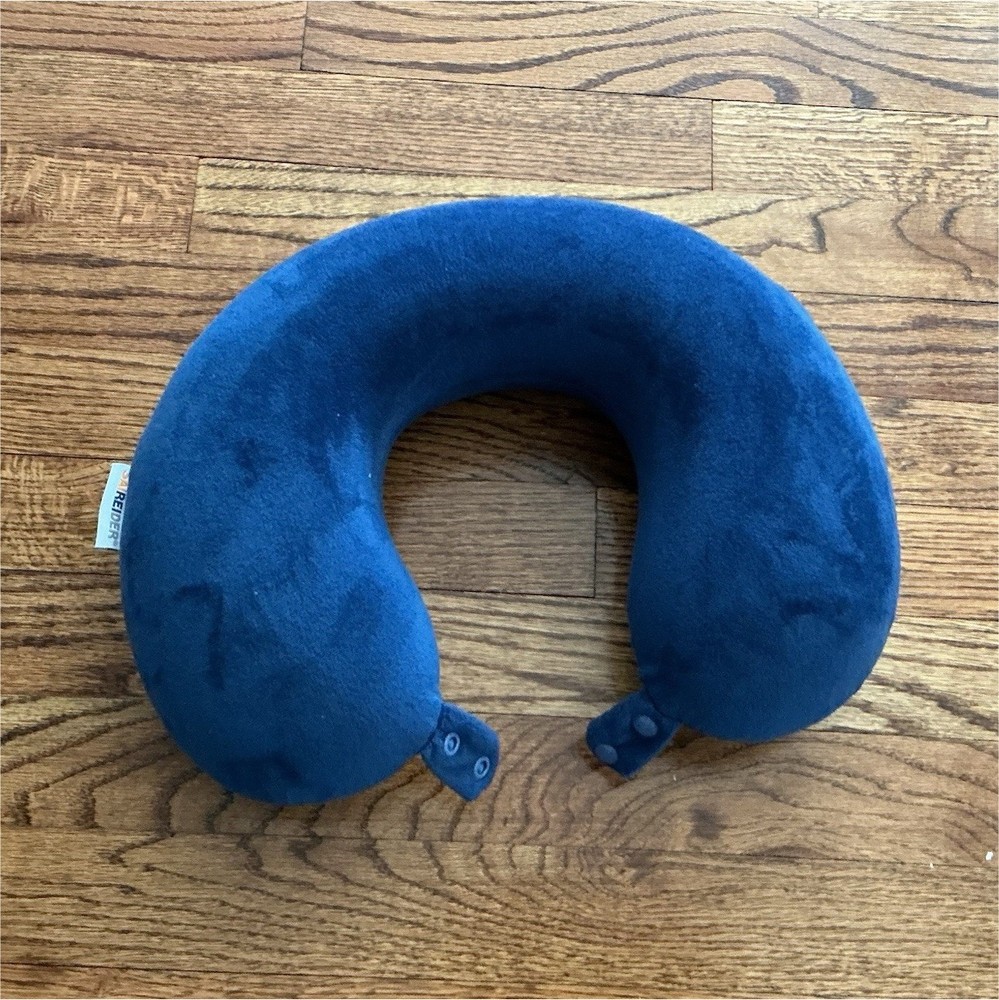 BCOZZY Blue U-Shaped Neck Travel Pillow Standard Foam Comfort Support Cushion