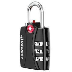 Fosmon TSA Approved Locks for Luggage. 1-Pack / Black, 3 Digit Black 1 Pack