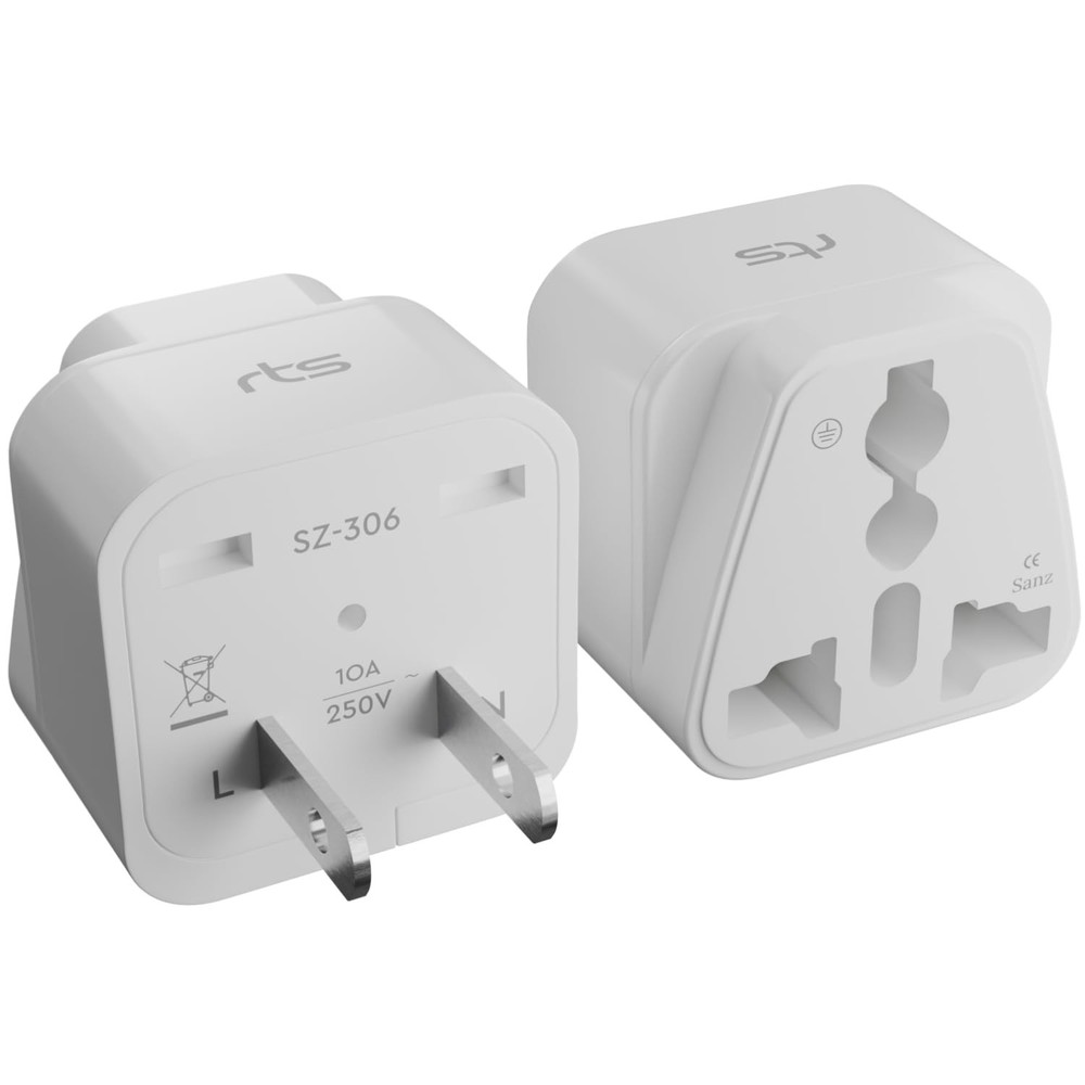 rts Converter Plug, India to USA & More – Type B Universal Travel Adapter