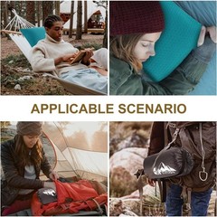 Luxury Memory Foam Travel Pillow – Cooling Compact Support for Camping & Travel