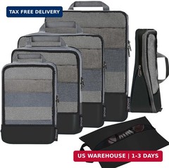 BAGAIL 4 Set/6 Set/8 Set Compression Packing Cubes Travel Accessories Expandable