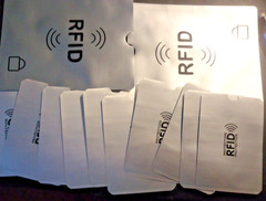 10- RFID Blocking Sleeves Credit Cards+ 2 Passports Protector Holder #2
