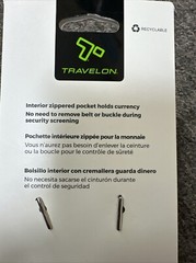 Travelon Security-Friendly Money Belt Black Extra Large XL 42 – 44