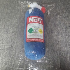 NOS Nitrous Oxide Bottle Pillow Car Headrest Plush Racing JDM Turbo Decor Gift