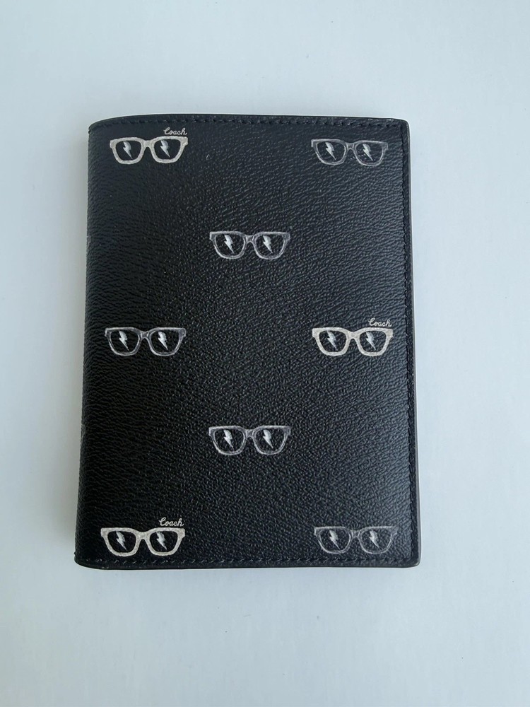 Coach Passport Holder Black