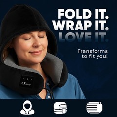 Bluetooth Music Semicircular Neck Pillow with Hood Wireless Bluetooth Speaker…