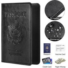 RFID Blocking Passport Holder Leather Travel Wallet Card Case Essentials Kit Pro
