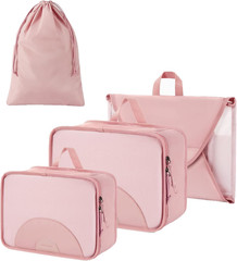 Garment Folder Packing Cubes for Travel, 4 Set Lightweight Travel Cubes for Wrin