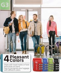 Versatile TSA Luggage Locks – Multicolor Combination Locks for Travel Safety