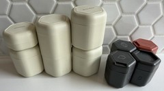 Cadence Magnetic Travel Capsule Pods 10 Containers Stone White Plus Extras