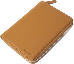 RFID Leather Passport Holder for 4 Passports – Stylish Camel Design