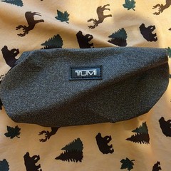 Tumi Delta Travel Toiletry Bag Gray Zipper Pouch Travel Storage Casual