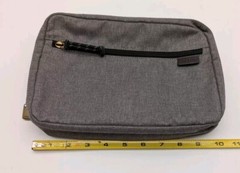 Fossil Travel Personal Organizer Bag Gray Electronics Gadgets 10″ x 7″ x 2″ VGC