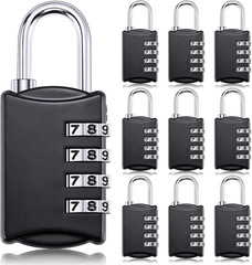 10 Pcs 4 Digit Combination Lock Small Combo Luggage Number Locks Outdoor Waterpr