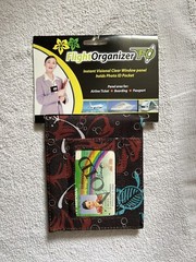 Flight Organizer Clear Window Foldable Lots Of Pocket Slots Hawaiian Print New