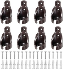 8Pcs Bungee Ball Receivers Brackets, Universal Kit Parts for Brown