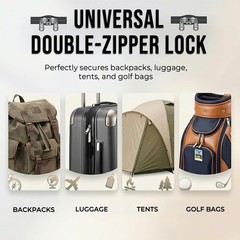 Combination Cable Locks, 3-Digit Code, 6 Pack