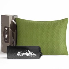 Ivellow Memory Foam Travel Pillow Compressible Camping Pillow for Sleeping Sh…