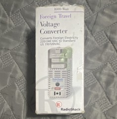 Foreign Travel Voltage Converter Universal 220/240 VAC to US 110/120 VAC