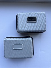 2 TUMI X Delta Travel Cases Hard Shell Amenity-gray / Silver
