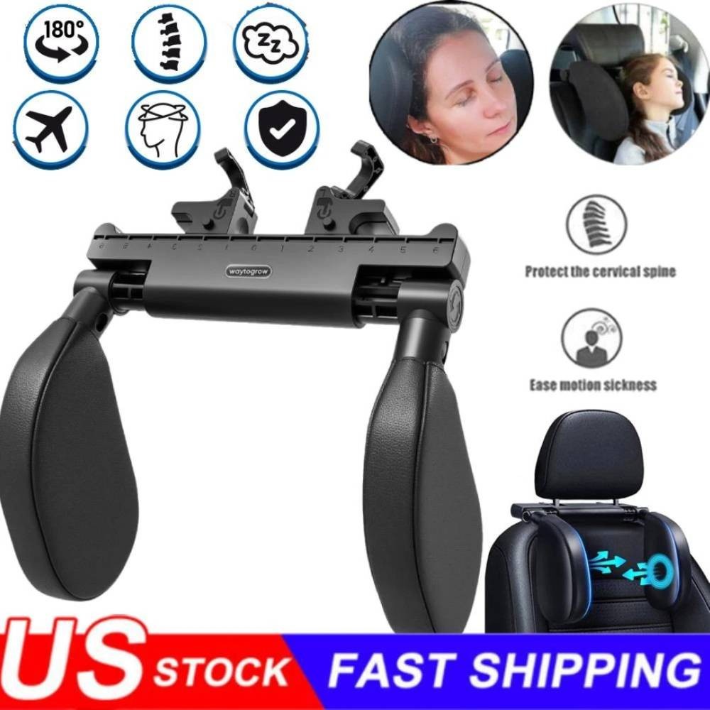 Adults Car Headrest Pillow Seat Head Neck Support for Kids Sleeping Adjustable