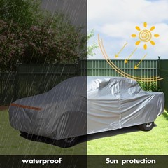420D Universal 210″ in Waterproof Pickup Truck Car Cover All Weather Protection