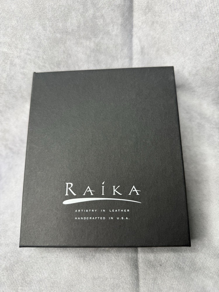 RAIKA Artistry In Leather EV 115 Brown Passport Cover Made In USA
