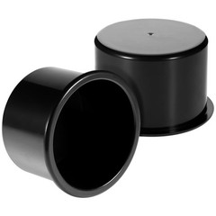 2 PCS Car Cup Holder Insert, Aluminum Alloy Sofa Recliner Small, black