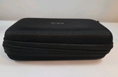 TUMI for Delta Black Shell Hard Case for Toiletry Cosmetics Small Electronics