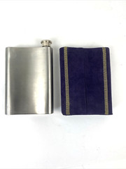 Crown Royal Stainless 8 oz. With Purple Cover + Boardwalk Empire 6 oz. Flask