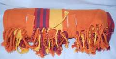 World Market Multicolored Striped Picnic Beach Stadium Blanket Cotton 60″X60″