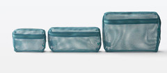 Muji 3D Mesh Case 3 Dimensional Large size Dark Green 21 x 27 x 5 cm from Japan