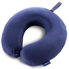 Travel Pillow Memory Foam – Head Neck Support Airplane Pillow for Blue
