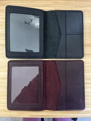 Two Leather Passport Holders – Handcrafted Full-Grain Leather, Great Gift!