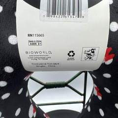 Disney Minnie Mouse Black/red Minnie Memory Foam Neck Pillow w/ Ears and Bow NWT